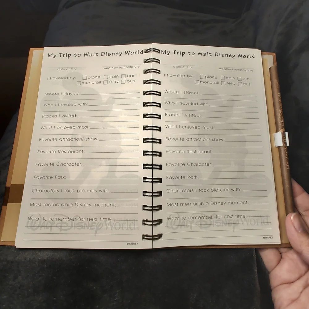 Walt Disney World Vacation Journal with pencil Mickey Mouse - Picture 6 of 9